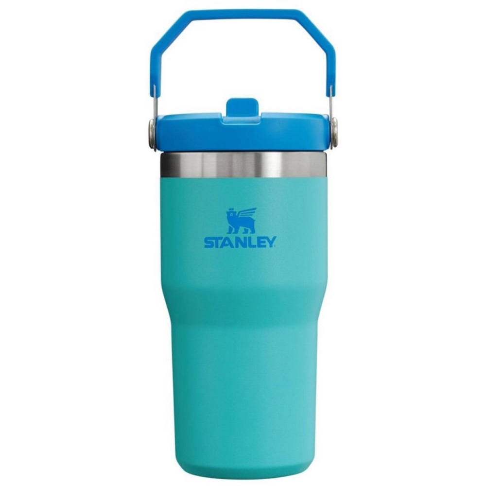 Stanley 20oz stainless steel ice flow straw tumbler- AQUA